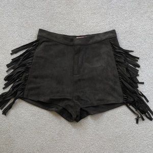 Re:named Faux Suede shorts